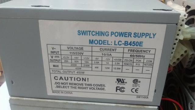 Fonte Coletek 450w - Lc-b450e