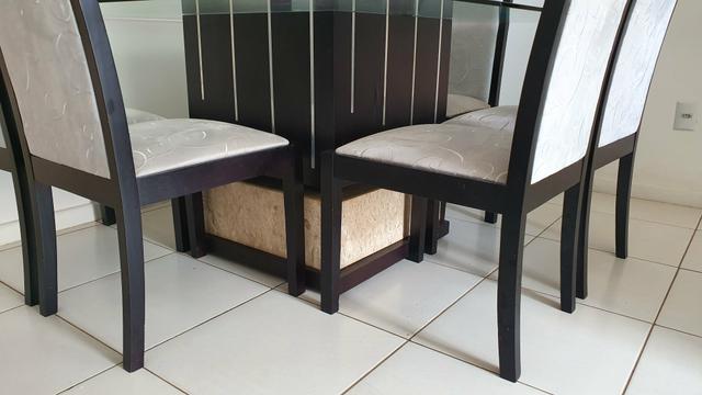 Mesa com 6 cadeiras Lindíssima! - Foto 3
