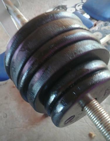 40kg de Anilhas - Pesos de academia