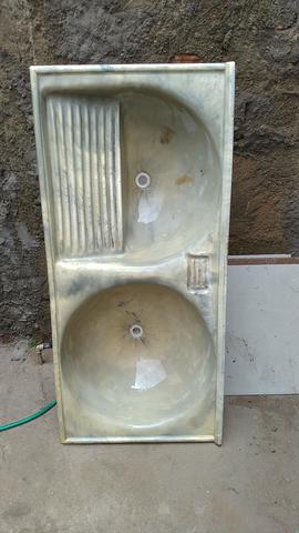 Tanque de 2 bojos, fibra - 1,39 x 0,645
