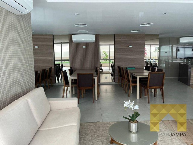 Apartamento com 2 dormitórios para alugar, 77 m² por R$ 3.600,00/mês - Cabo Branco - João  - Foto 17