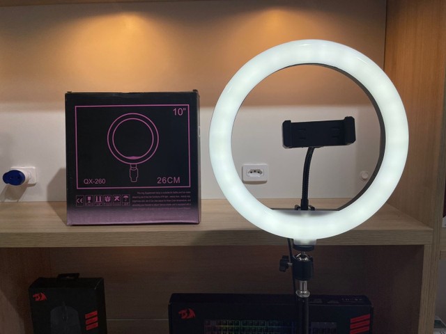 RING LIGHT 10?, 26CM COM TRIPÉ 2M QX-260 - Foto 2