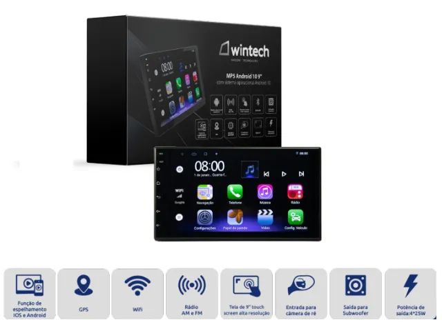 Multimidia MP5 Android 10 7? - quadcore Wintech