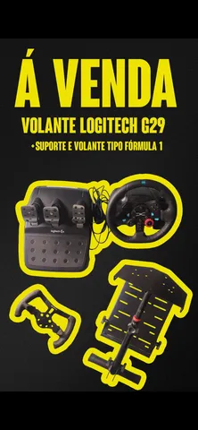 Volante Logitech G29 + Câmbio Manual + Suporte, Acessório p/ Videogame  Logitech Usado 67560125