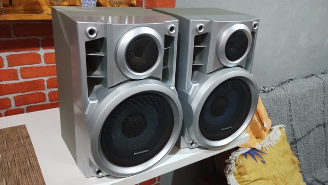 Caixas Panasonic 2 vias 150wts 6 ohms impecável. Leia? - Foto 4