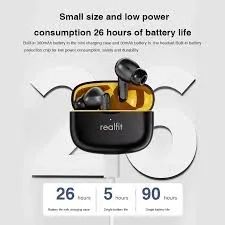 Realfit-F3 ANC Cancelamento de Ruído Ativo Auriculares Bluetooth, ENC, Chamada, HIFI, Esté - Foto 2