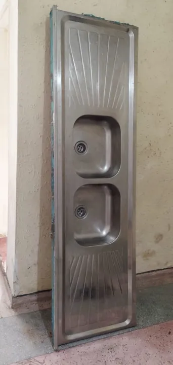 Pia de cozinha em aço inox 2 cubas