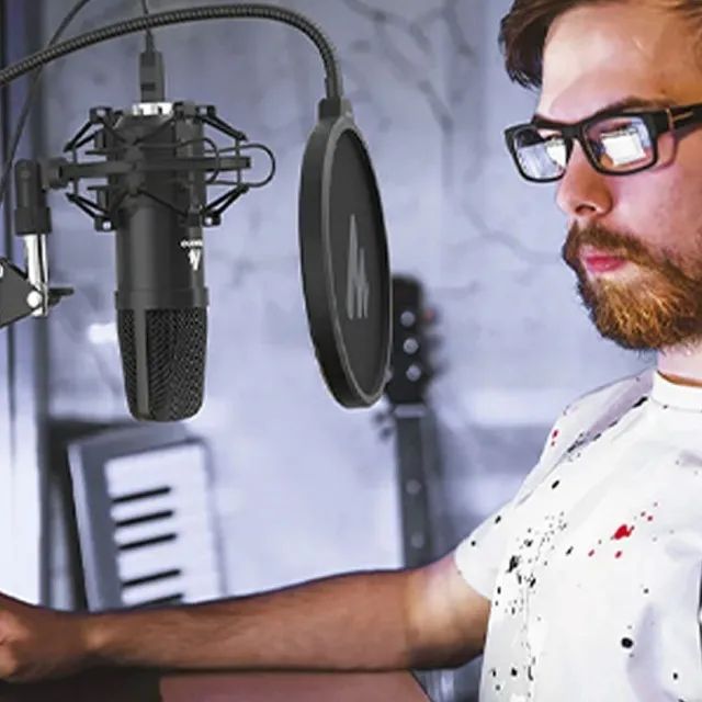 Microfone Profissional USB Maono AU-A04 com Suporte Braço Articulado - WZetta - Foto 5