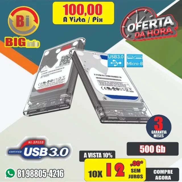 Hd 500 Gb Externo Usb 3.0 slim p Ps4, Ps5, Xbox One - Foto 4