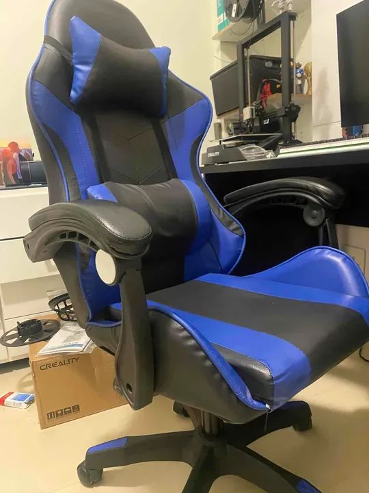 Cadeira Escritório Gamer Ergonômica Reclinável C/ Massageador - Foto 5
