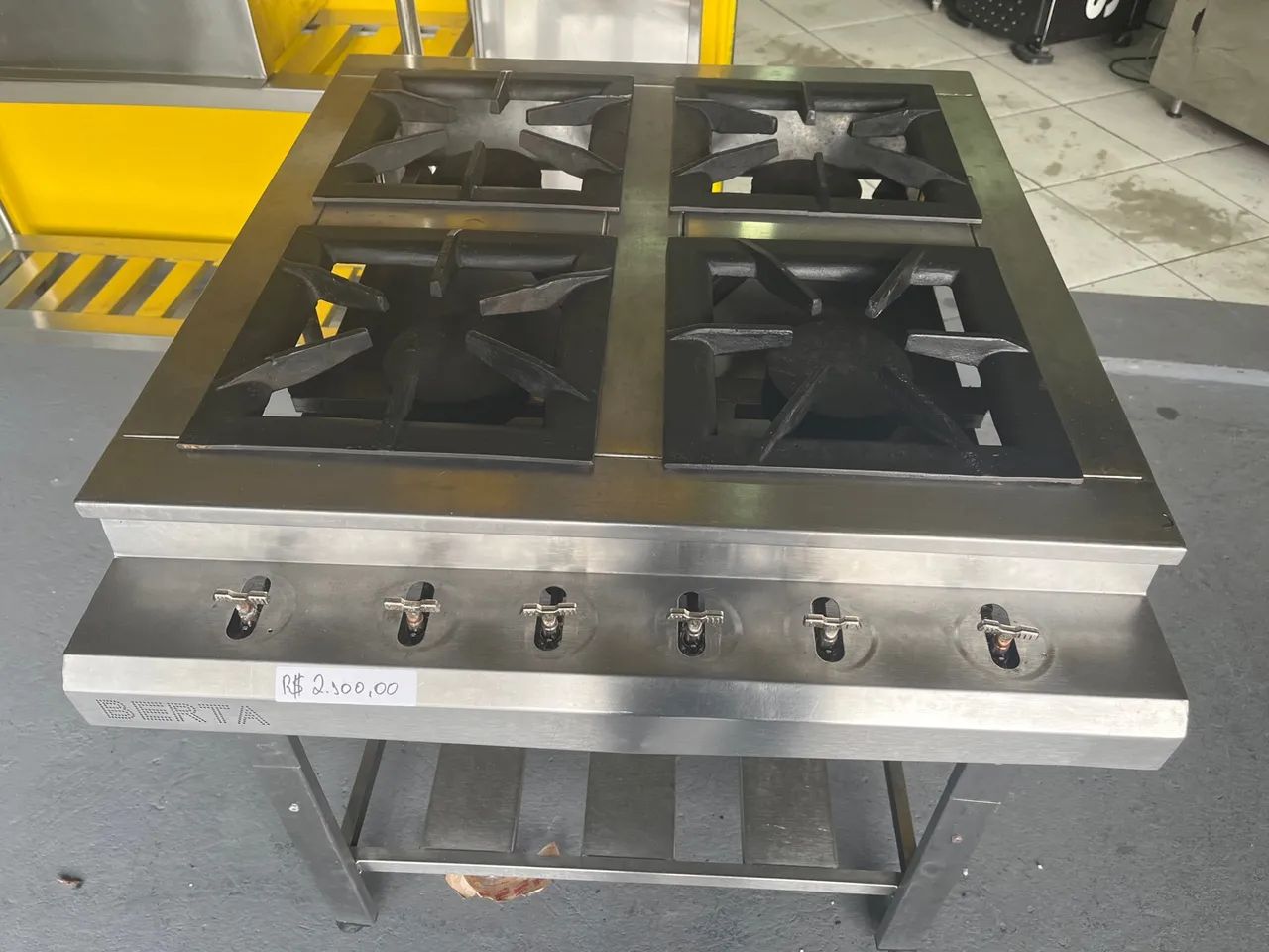Fogão Industrial 4 Bocas Berta - Foto 2