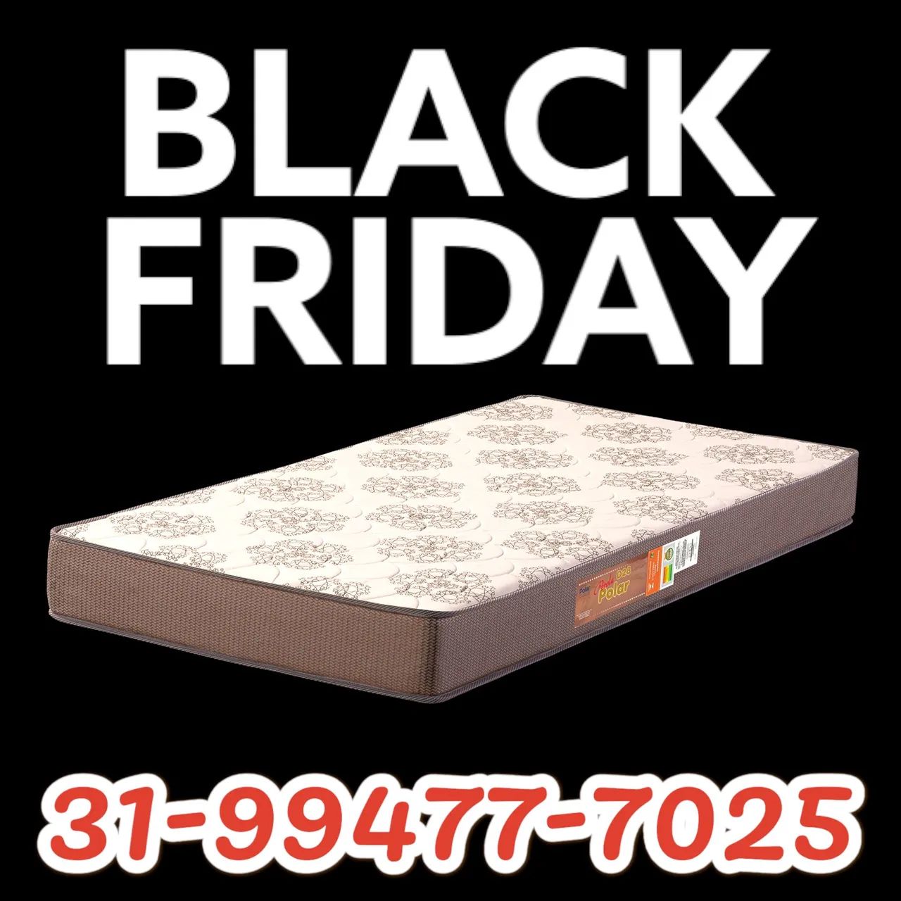 COLCHÃO SOLTEIRO EM SUPER OFERTA NA BLACK !!! ENTREGA GRÁTIS
