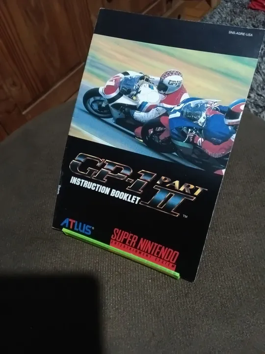 Gp 1 part2 Atlus Moto Manual Usa Original Snes