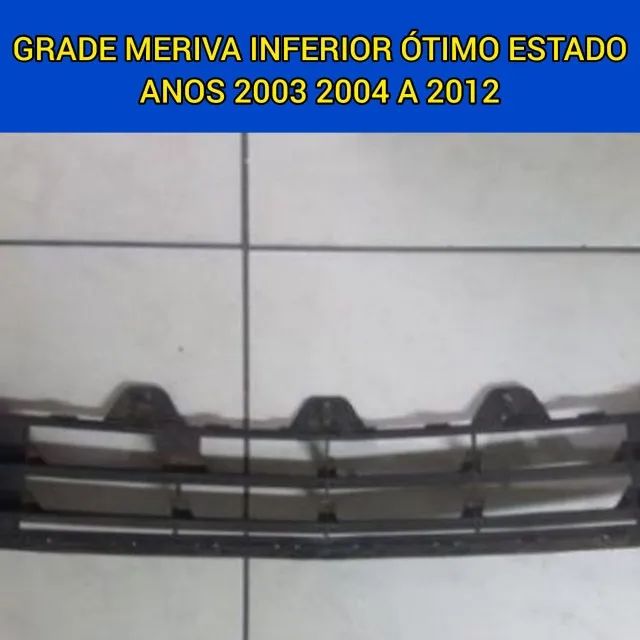 Grade Radiador Inferior Parachoque Meriva 2003 2004 2005 2006 2007 2008 A 2012 - Foto 2