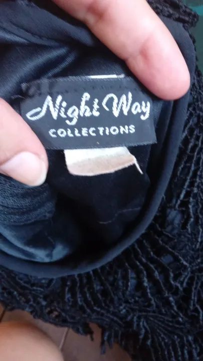 Vestido longo de festa preto - Foto 4