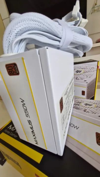 Fonte Full White Revenger 550w 80 plus Bronze - Foto 4