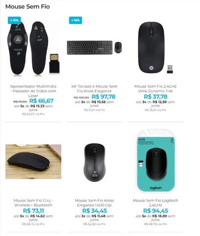 Mouse Sem Fio - Diversos Modelos, Até 8x no Cartão - Foto 2