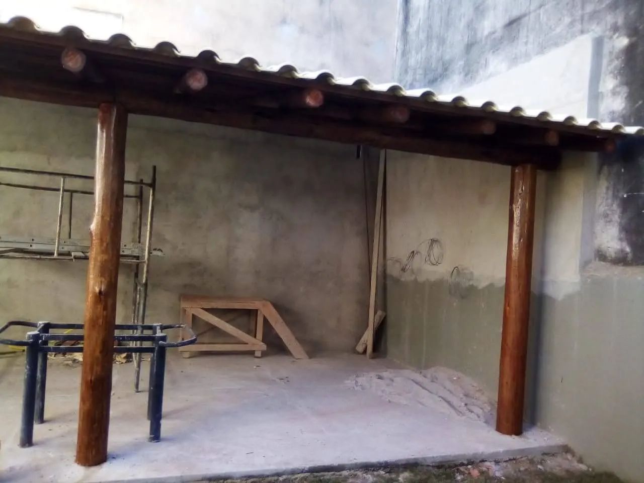 Telhado em eucalipto tratado 