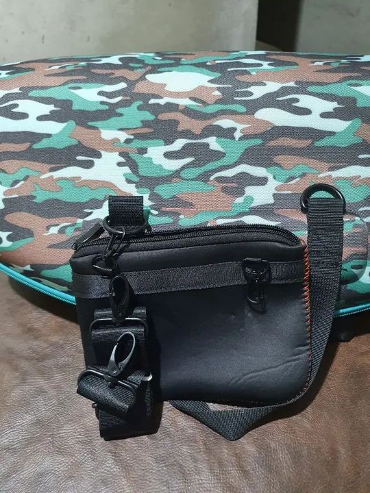 Bolsa case verde camuflada para boombox 1 nova tipo capa dura para  - Foto 5