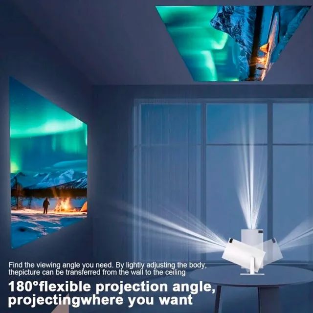 Projetor 4k Smart Android Wi-fi Bluetooth Espelhamento Celular HY400 - Foto 6