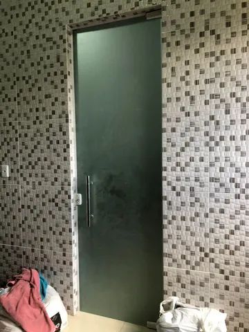 Porta de vidro  jateada padrão   promoção  - Foto 2