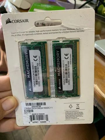 Memória RAM DDR3 Corsair 8GB CMSO8GX3M1C1600C11 - Foto 2