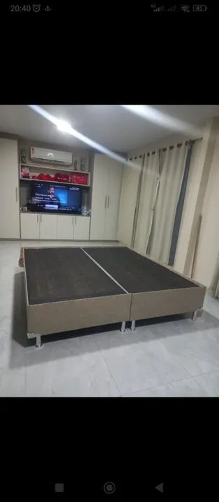 Camas box sem e com baú em todos os tamanhos e cores!