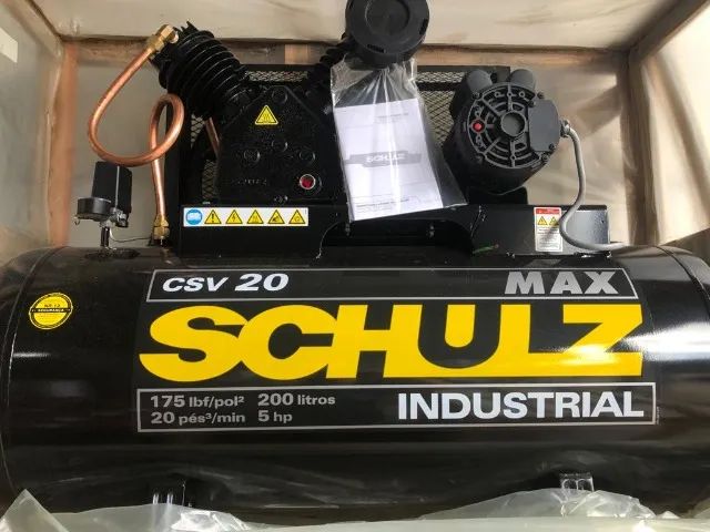 Compressor Schulz CSV20 MAX 20 pés 200 litros 5 hp monofásico 220V - Foto 3