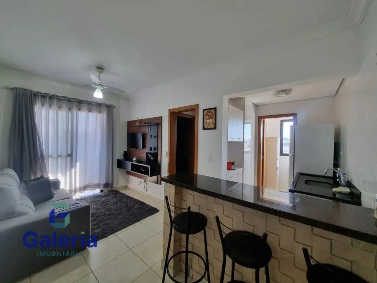 Apartamento mobiliado com 1 quarto para alugar, 38m² - Jardim Palma Travassos