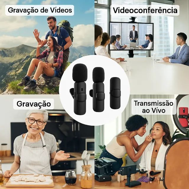 [Novo] Microfone de lapela sem fio Iphone - Foto 2