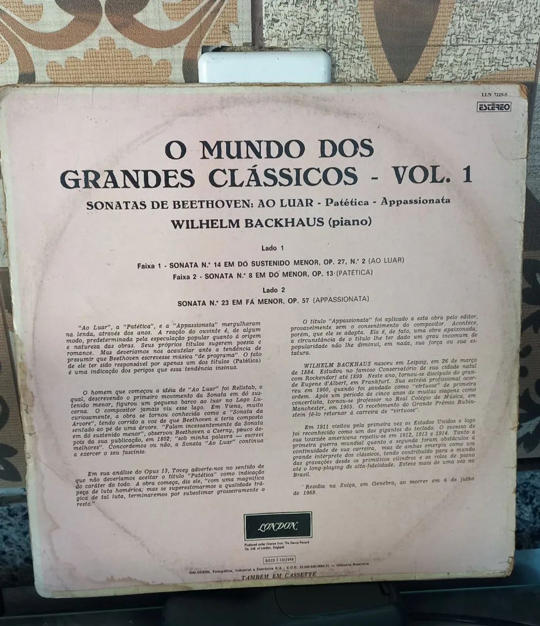 Disco de Vinil - Beethoven - Moonlight Sonata - Foto 2