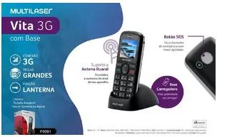 tel sem fio de chip   Multilaser
