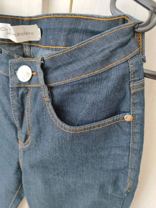 Jeans Feminino Azul - Tamanho 36 - Foto 5