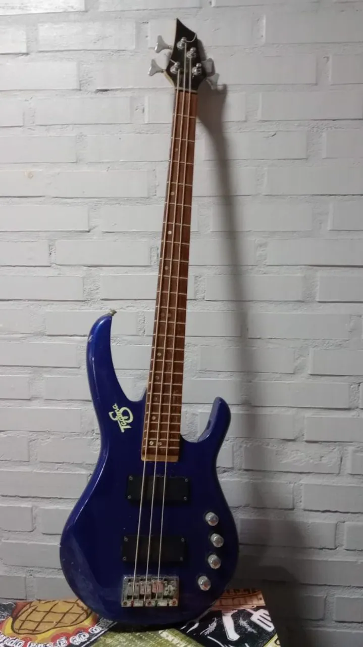 Baixo Elétrico Azul Tagima + Guitarra SX edição especial + violao
