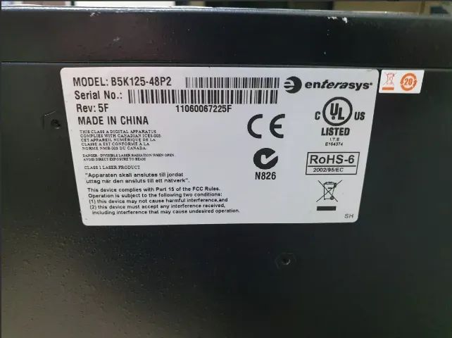 Switch PoE+ Enterasys B5K125-48P2 - Foto 2