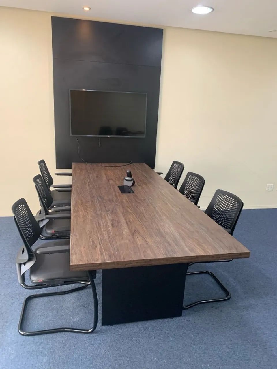 Mesa de Reunião Escritório 2,50m x 1,00m - MDP Resistente