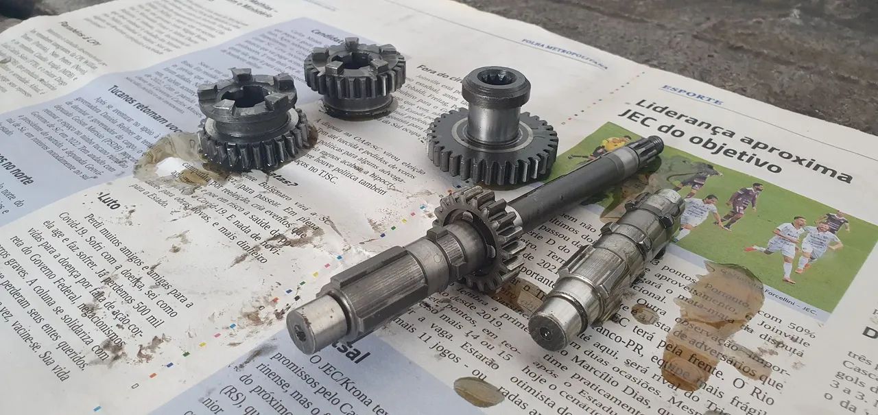 Jogo de engrenagens Caixa lambretta LD - Foto 4