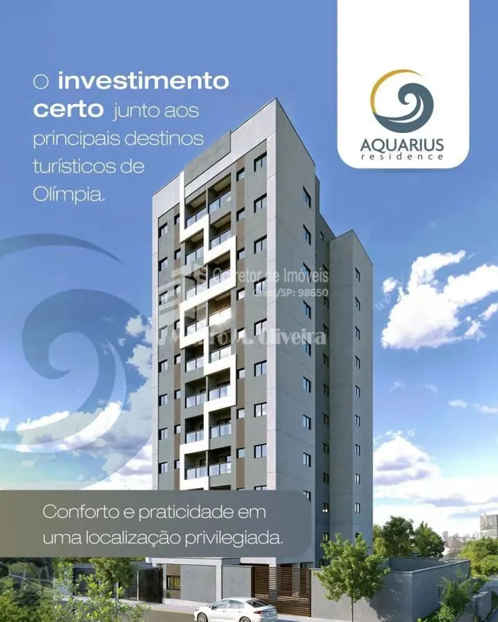Apartamento para Venda em Olímpia, Jardim Santa Ifigênia, 2 dormitórios, 1 banheiro, 1 vag