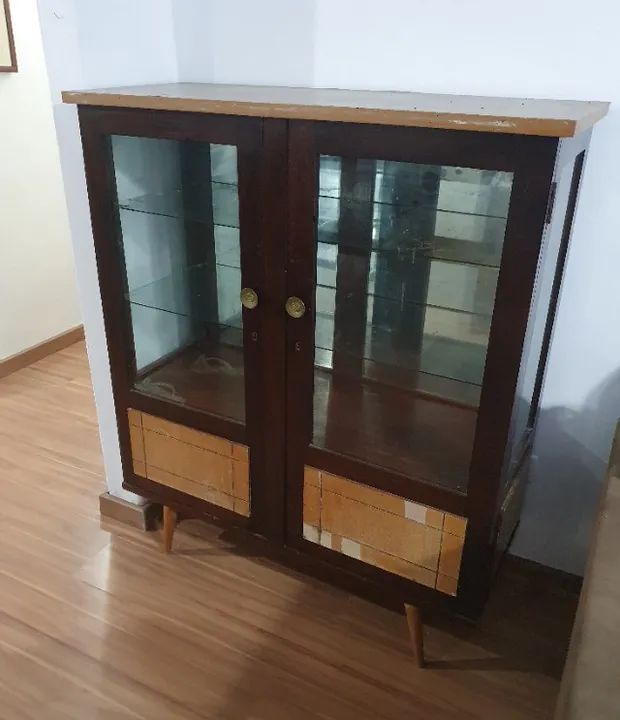 Cristaleira Vintage Anos 50 Para Reforma - Foto 2