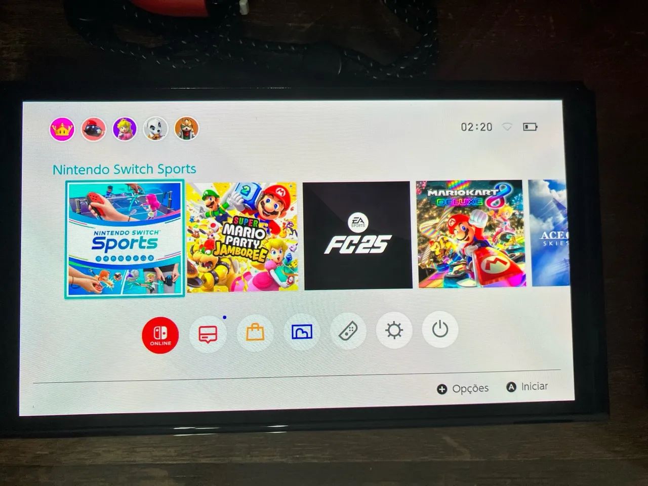 Nintendo Switch Oled Mario Edition Desbloqueado + cartão 128gb - Foto 2