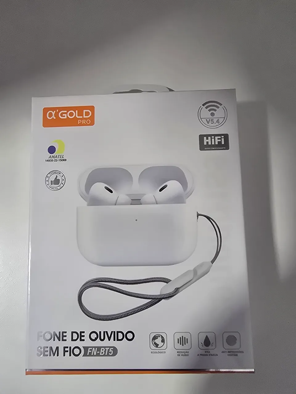 Fone de Ouvido TWS - ?'Gold Pro FN-BT5 - HiFi