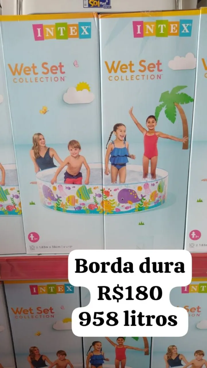 Piscina Infantil Intex 958 litros borda dura nova lacrada