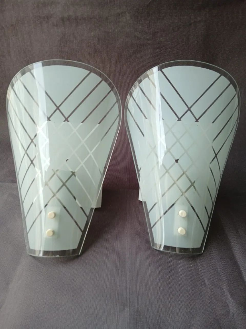 Arandelas de vidro anos 50's - Foto 3