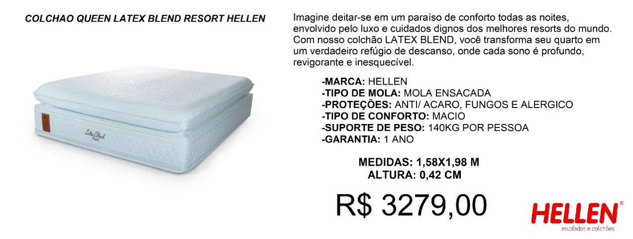 Colchão queen latex confortavel de alta linha - a pronta entrega