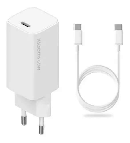 Carregador Xiaomi Mi 65w Fast Charger Turbo Gan Usb-c + Nf