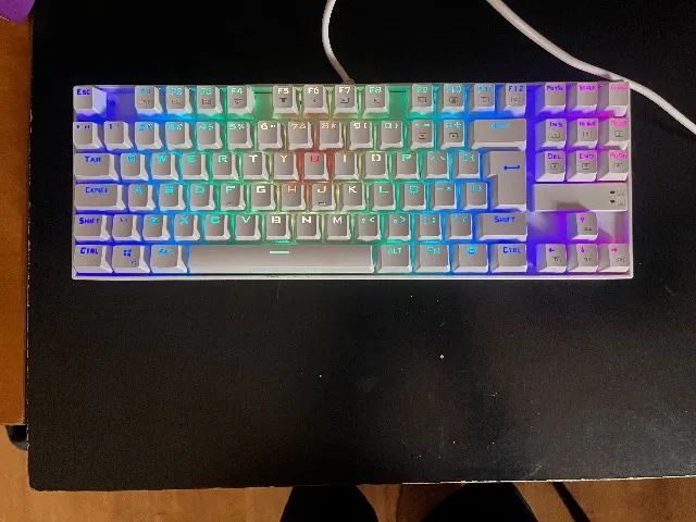 Teclado Gamer Magnético Redragon Kumara Pro White