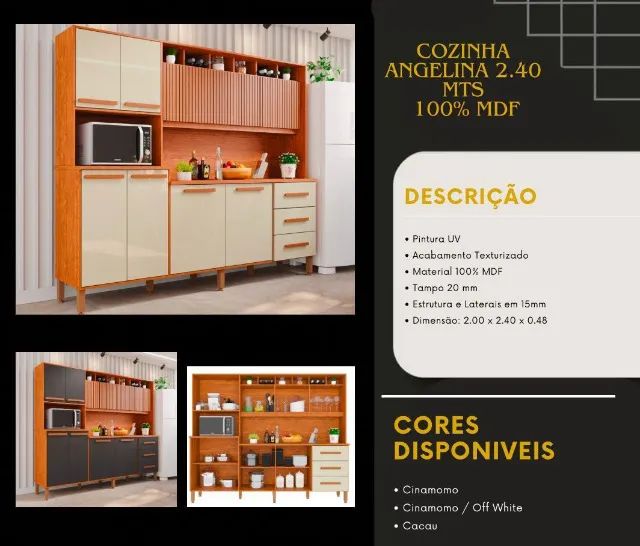 Cozinha Angelina 100% MDF - Foto 4