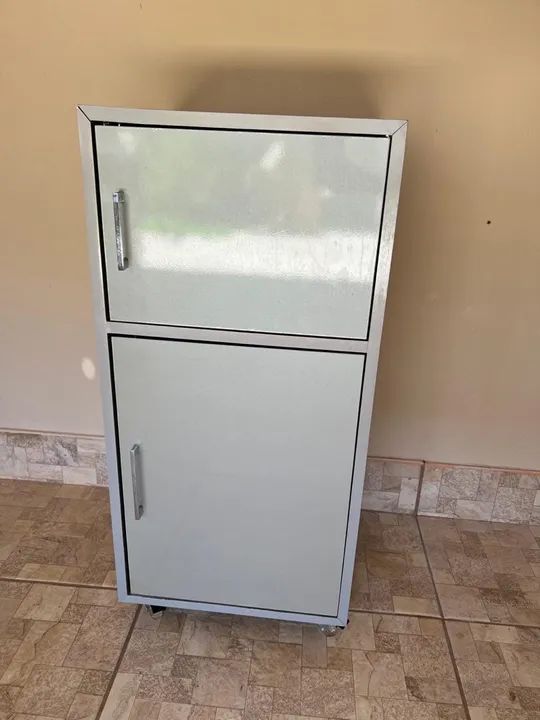 Prata Rack Armário / Aparador / rack prata para cozinha/ area de serviço com duas ...