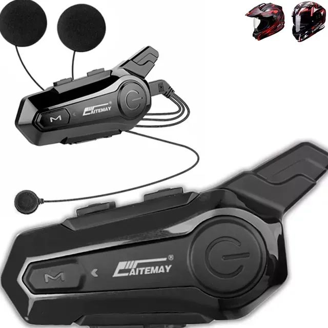 Intercomunicador bluetooth fone Para Capacete De Moto viagem 300m a 1000m