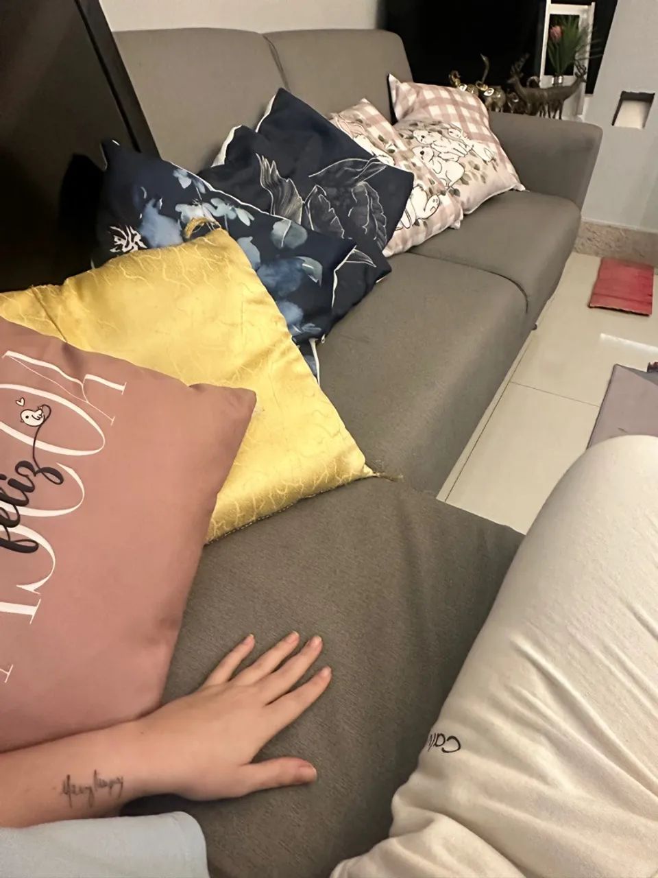 Sofá Chaise Acquablock Carbo Cinza De Alta Qualidade - Foto 3